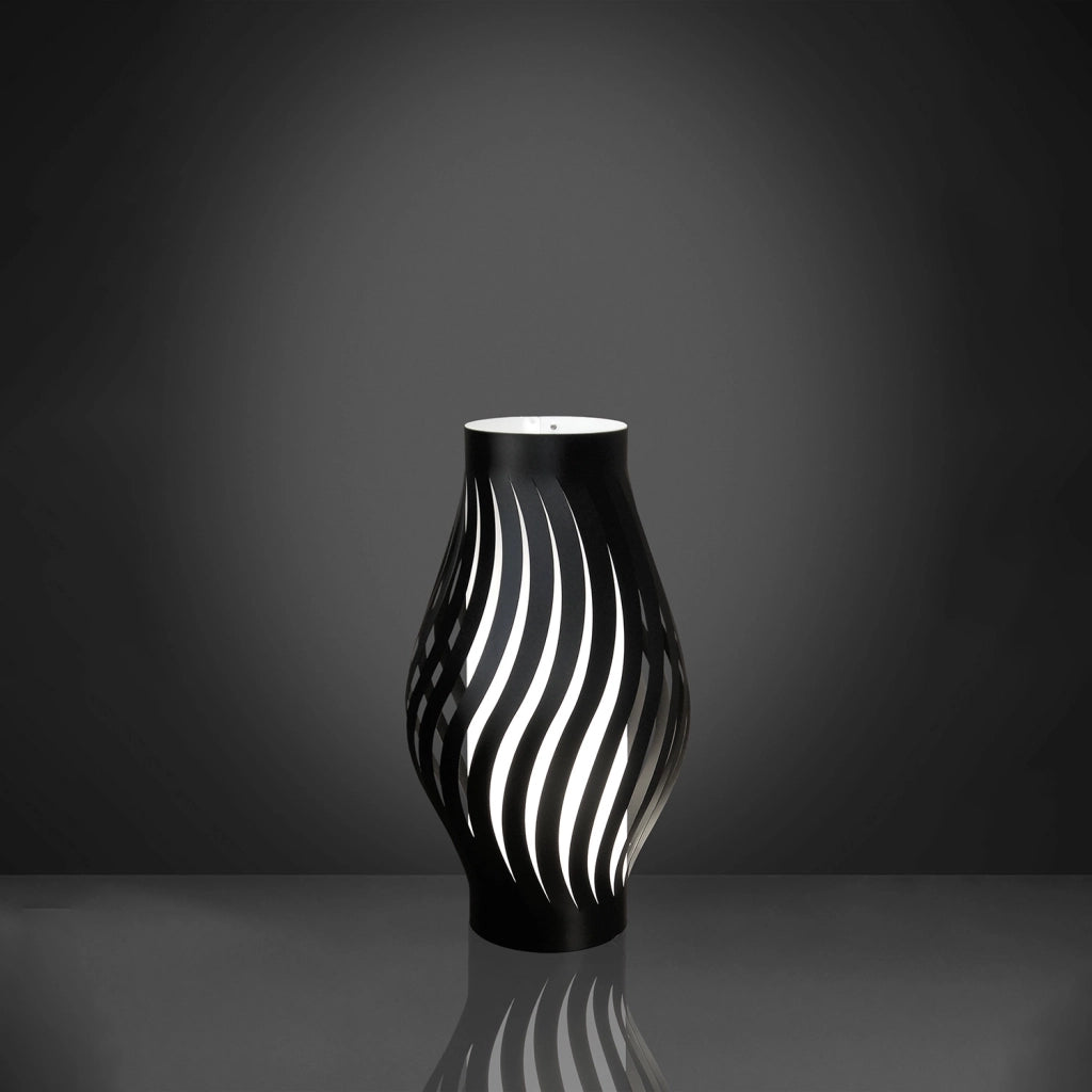 Lampada Da Scrivania-Ufficio Moderna Helios Polilux ® Nero 1 Luce E27 H40Cm