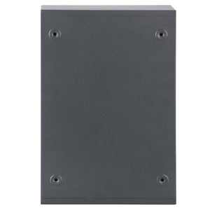 Cassetta Postale Parete in Acciaio Buca Lettere Posta Esterno con Chiave Grigio