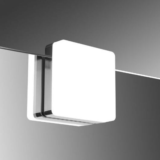 APPLIQUE DA SPECCHIO QUADRATA A LED 4W FINITURA CROMO DIVA FAN