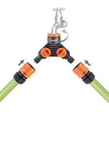 PRESA RUBINETTO DA GIARDINO A 2 VIE CON RUBINETTI INDIPENDENTI CLABER