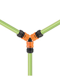 DEVIATORE A 3 VIE DA GIARDINO PER TUBI CON RACCORDI QUICK-CLICK CLABER