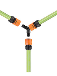 DEVIATORE A 3 VIE DA GIARDINO PER TUBI CON RACCORDI QUICK-CLICK CLABER