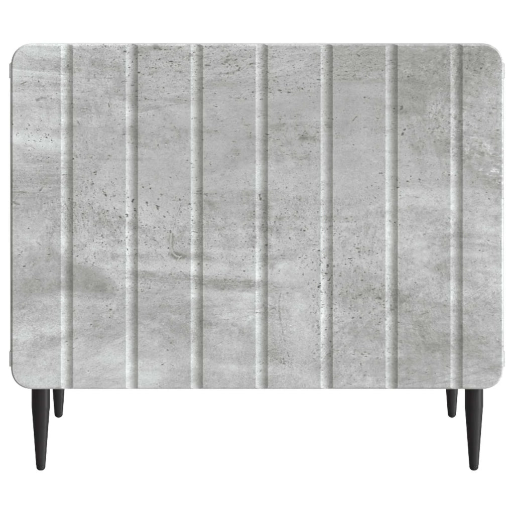 Tavolino da salotto con cassetto Grigio Cemento 49 x 50 x 42 cm