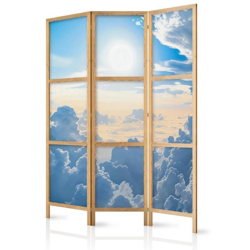 Paravento giapponese - Symphony of Light: Sun and Clouds Collaborating on a Beautiful Sky Larghezza x Altezza Decor: 135x172