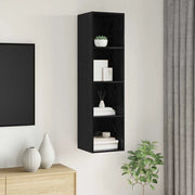 Set mobile TV Rovere Nero 37 x 37 x 142,5 cm Legno multistrato 875086