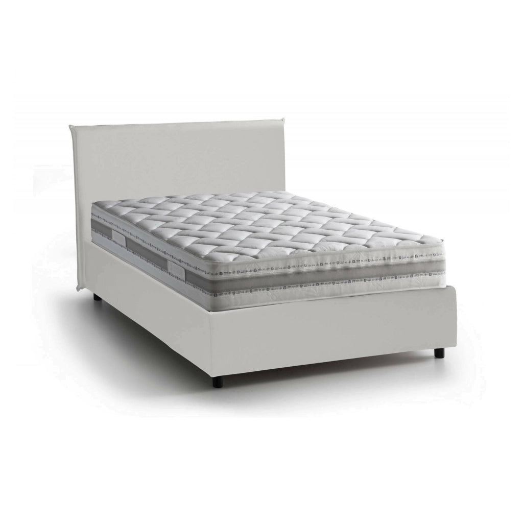 Ante, Letto Piazza e Mezza Materasso Incluso Made in Italy, Bianco