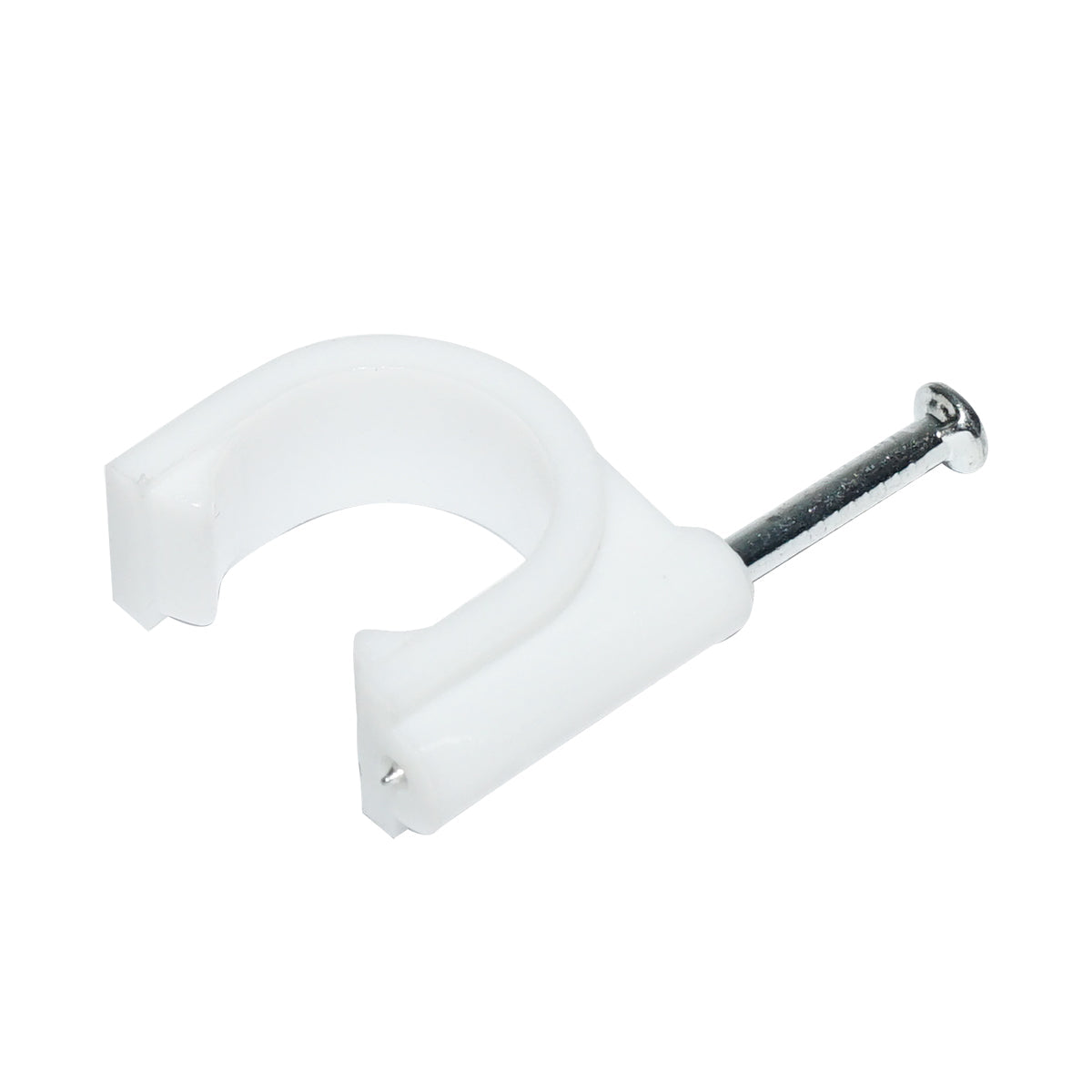 Fermaglio per chiodi da 16 mm per fissaggio cavi, 100 pezzi