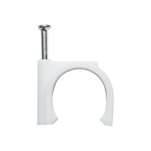 Fermaglio per chiodi da 26 mm per fissaggio cavi, 100 pezzi