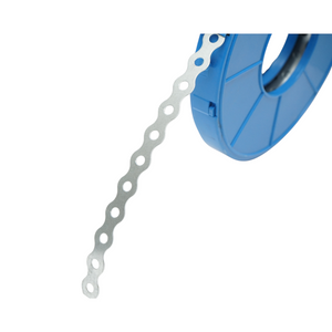 Nastro metallico perforato 12x0,5mm, lunghezza 10m