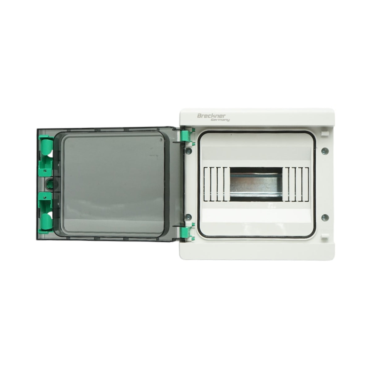 Pannello portafusibili applicato PT 1 fila, 8 moduli IP65 Breckner Germany
