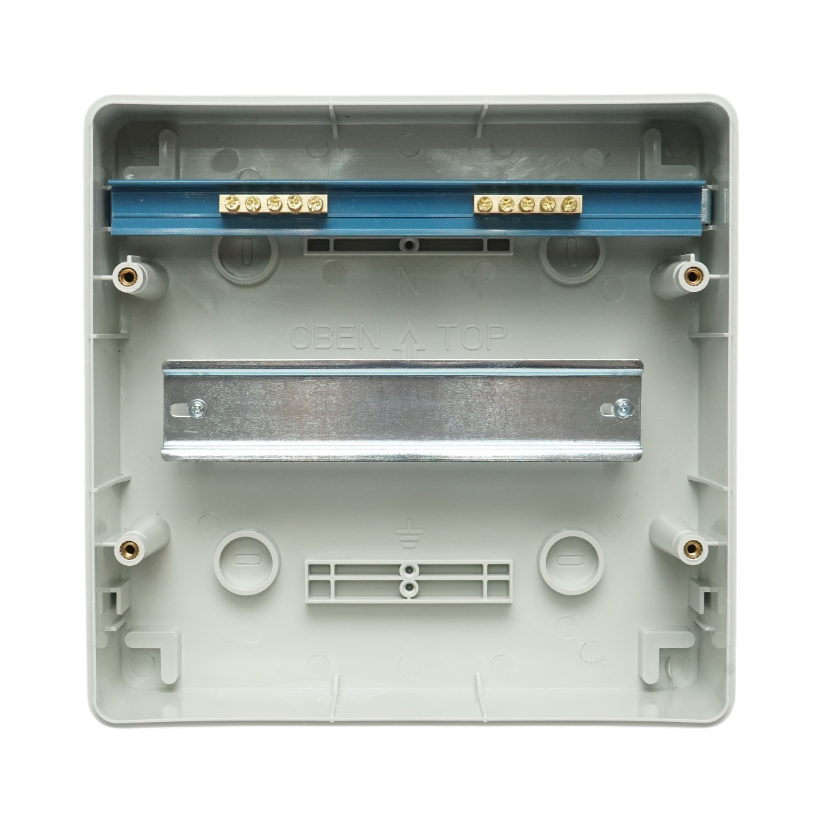 Pannello portafusibili applicato PT 1 fila, 8 moduli IP65 Breckner Germany