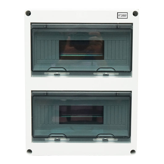 Quadro elettrico da parete, 2 file, 24 moduli, IP65, 420x295x130mm