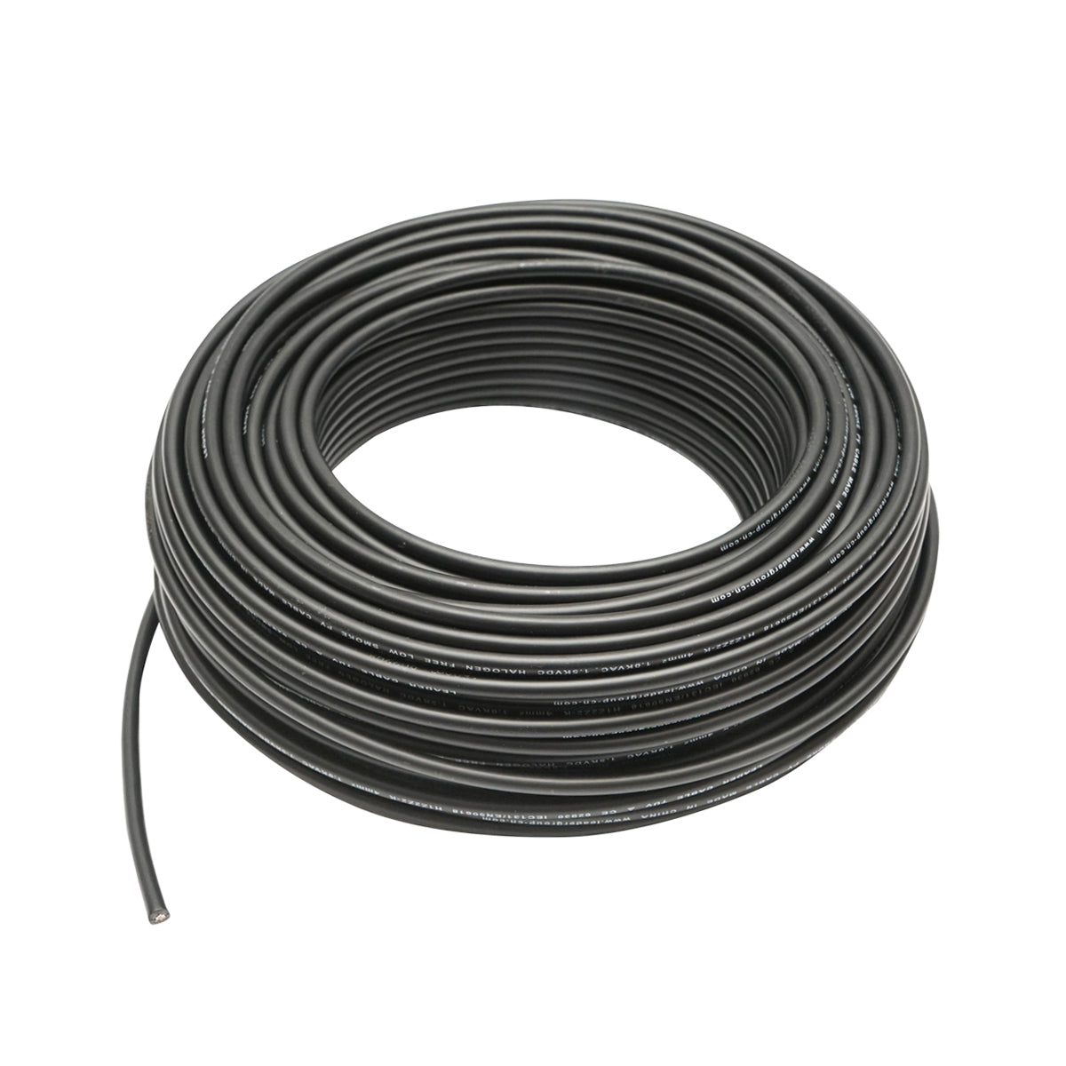 Rotolo di cavo per pannello solare 4mmx50m nero 1,5KV, H1Z2Z2-K Leader