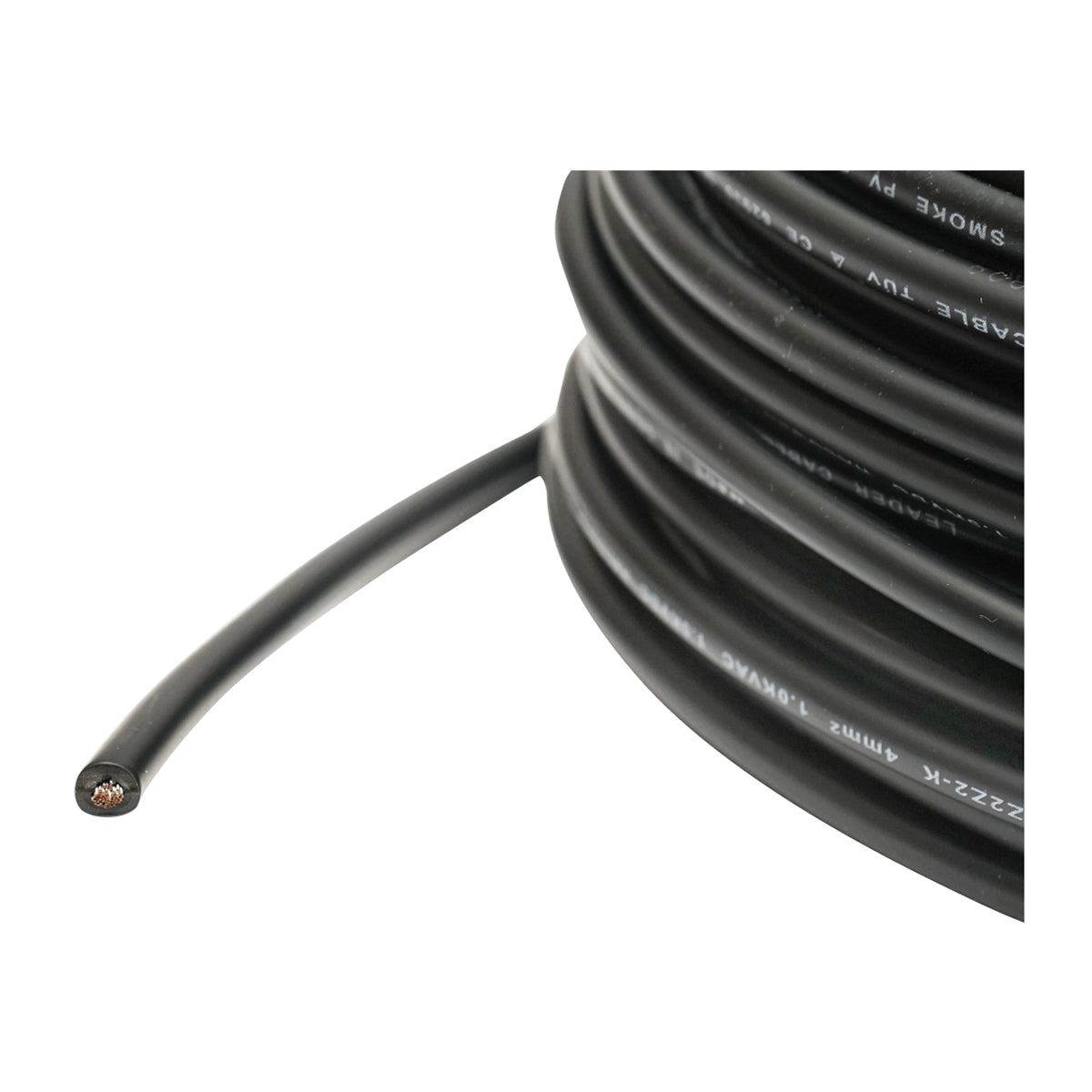 Rotolo di cavo per pannello solare 4mmx50m nero 1,5KV, H1Z2Z2-K Leader