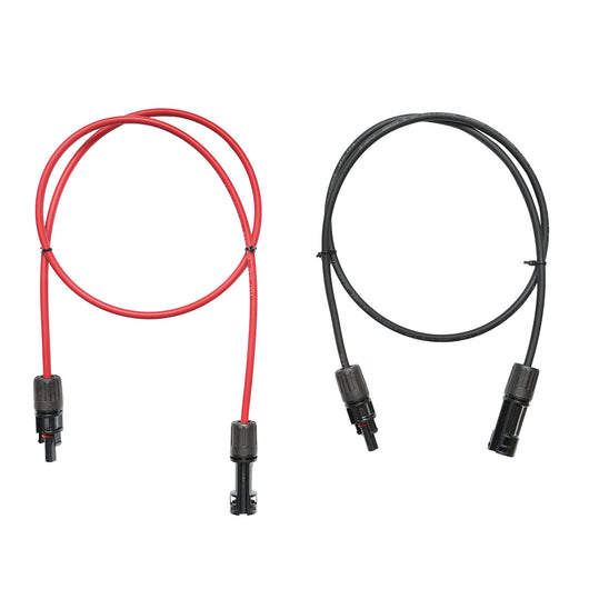 Set di cavi per pannelli solari 4mmx100cm rosso-nero, connettori MC4 1500V, PV-EN001 Breckner Germany