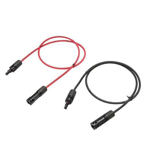 Set di cavi per pannelli solari 4mmx100cm rosso-nero, connettori MC4 1500V, PV-EN001 Breckner Germany