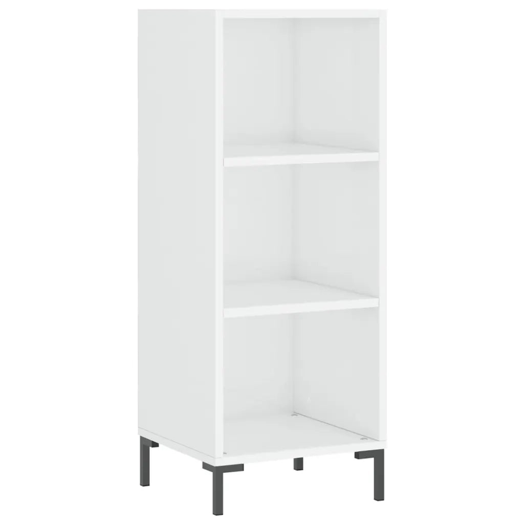 Credenza-Buffet-Armadio da cucina Bianco Lucido 34,5x32,5x90 cm in Legno Multistrato 242166