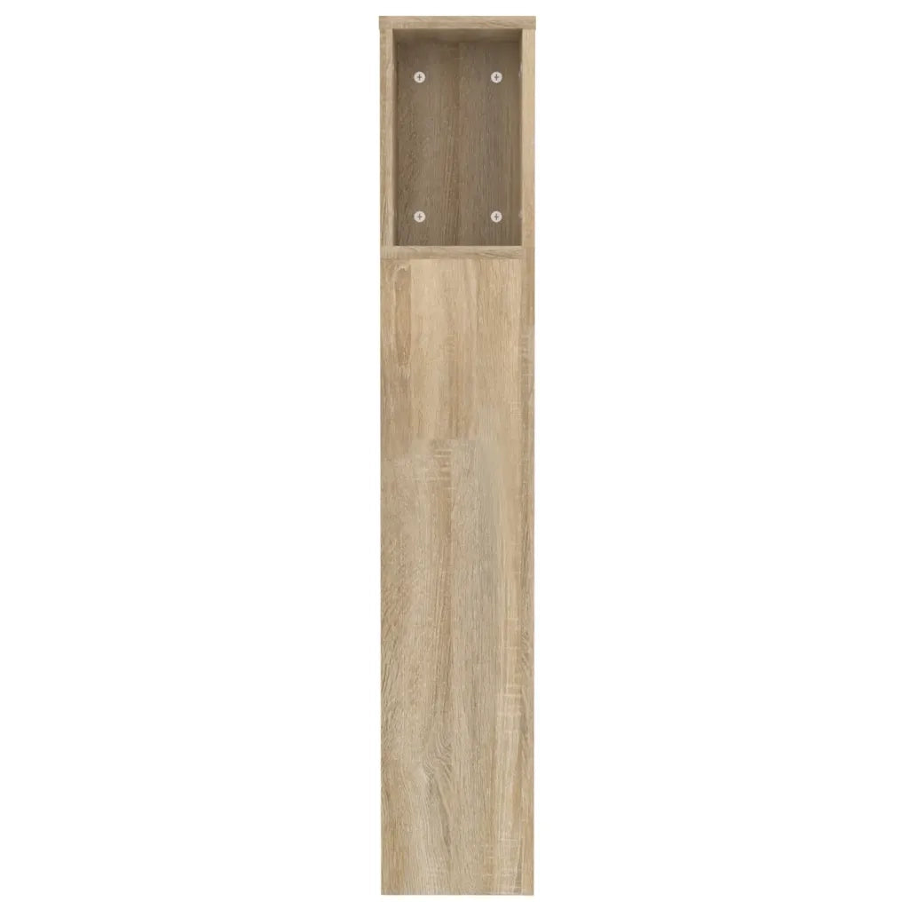 Testiera con Scomparti-Testata del letto Rovere Sonoma 120x18,5x102,5 cm