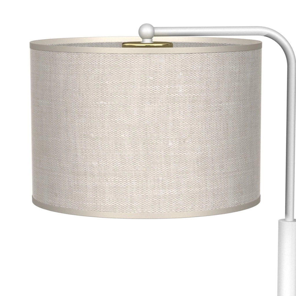 Lampada da tavolo LINO lino bianca E27 60W Milagro