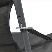 Poltrona lettino da veranda sdraio giardino Floris con cuscino grigio scuro