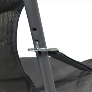 Poltrona lettino da veranda sdraio giardino Floris con cuscino grigio scuro