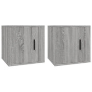 Mobili Porta TV a Parete 2 pz | Armadietto TV | Mobile Porta TV Grigio Sonoma 40x34,5x40 cm