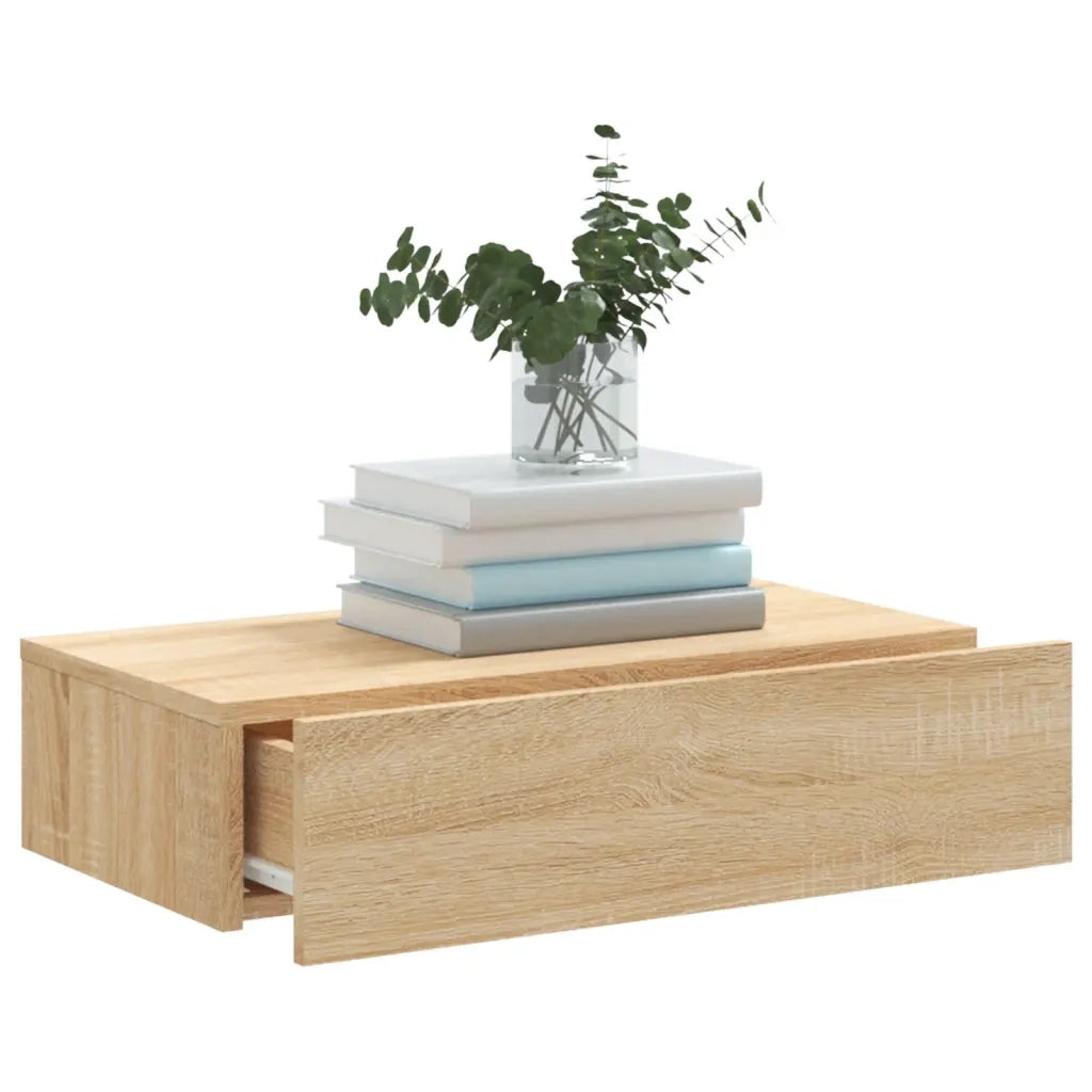 Mobile TV | Armadietto TV | Mobile Porta TV con Luci LED Rovere Sonoma 60x35x15,5 cm