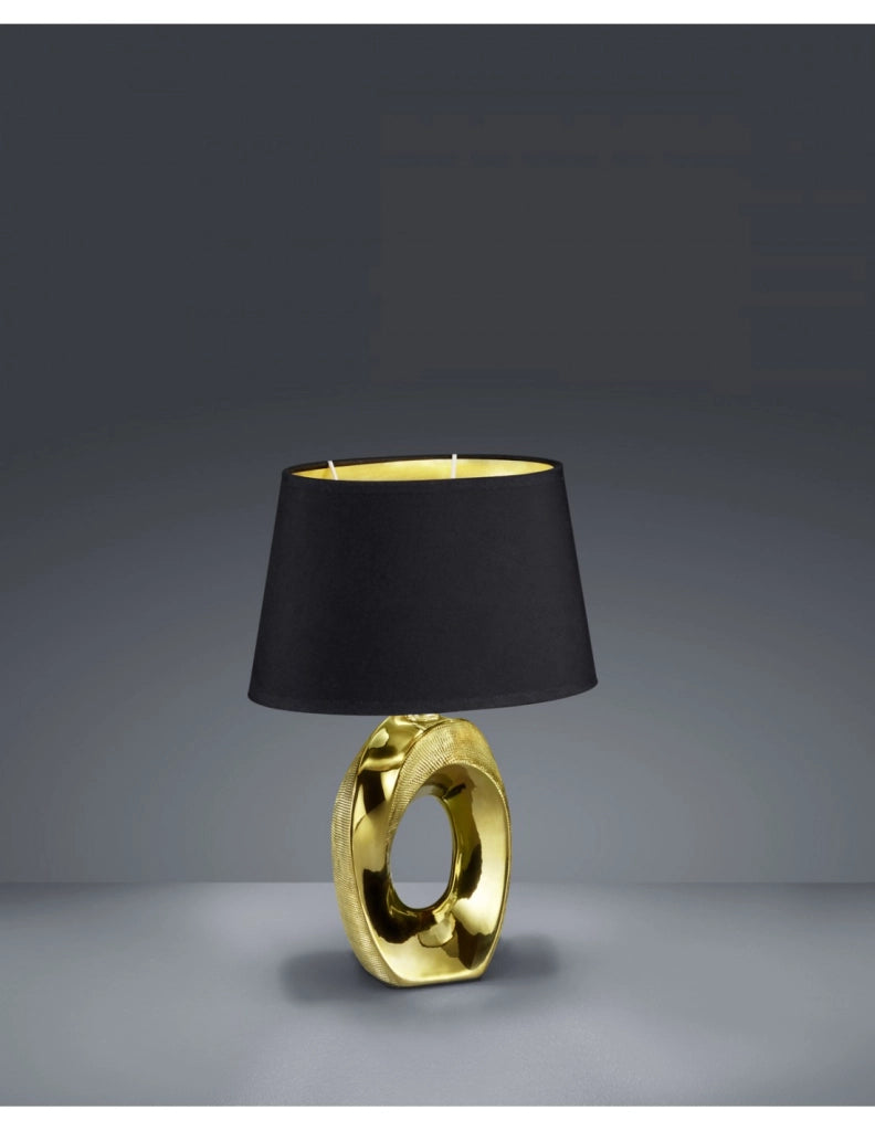 Lumetto Moderno Ceramica Oro Taba H33 cm Trio Lighting