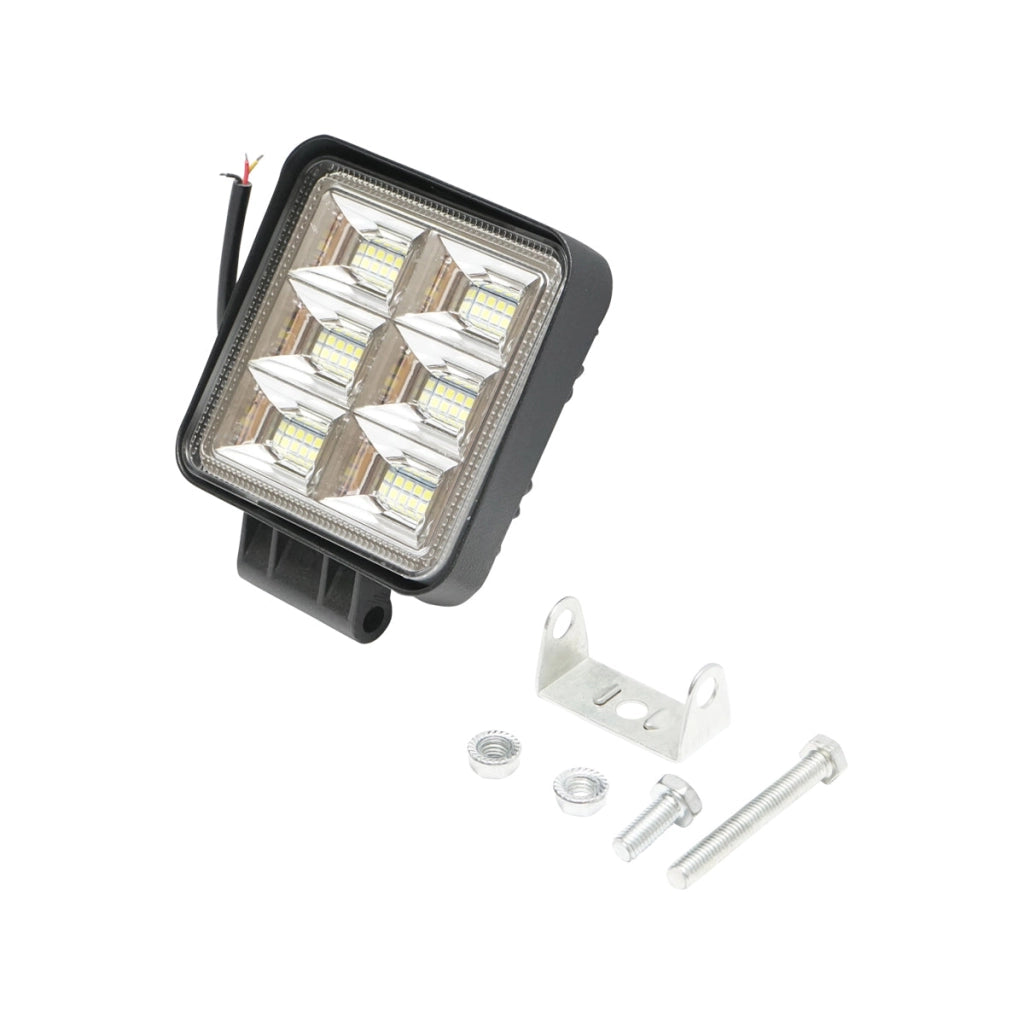 Proiettore quadrato LED con 6 zone SMD, 64W, 12V/24V, 10-30V, Breckner Germany