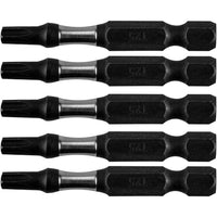 Topex 09-585 punte a percussione ne 50 mm t25 acciaio acciaio s2