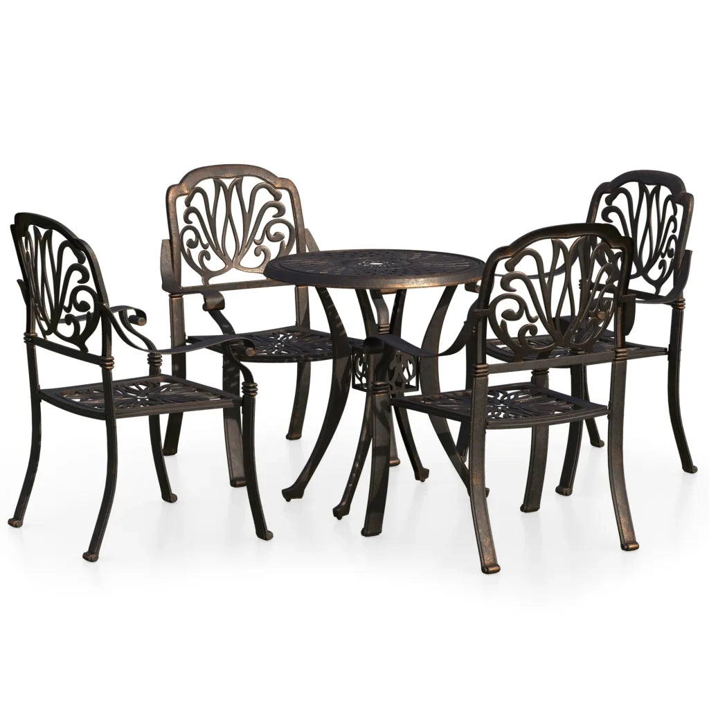 Set da Bistrot 5 pz in Alluminio Pressofuso Bronzo 3070598