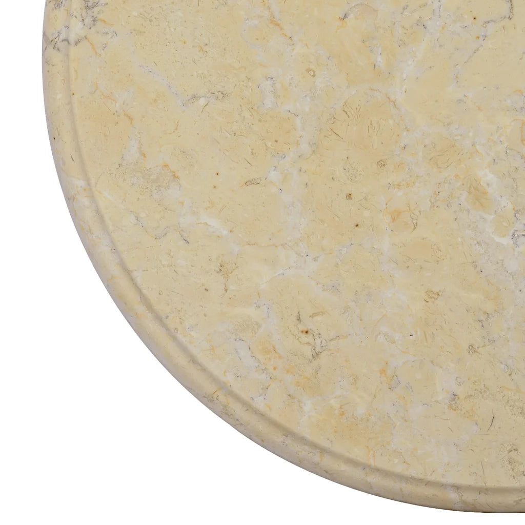 Piano per Tavolo Crema Ã˜40x2,5 cm in Marmo cod mxl 71563