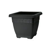 Vaso per Piante Quadrato Interno Esterno Quadrato Plasticotto Quadro Idel Formato: 45 cm, Colore: Antracite
