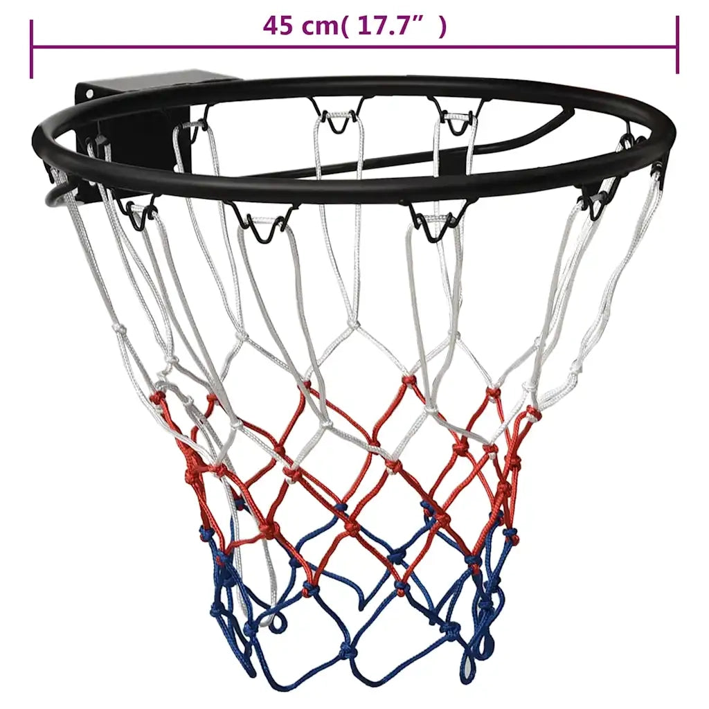 Canestro da Basket Nero 45 cm Acciaio CFW1618416