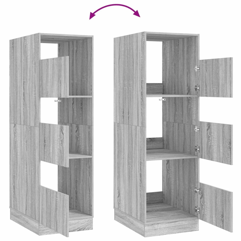 Mobile da lavanderia con porta Grigio Sonoma 50 x 68 x 162 cm 3422797