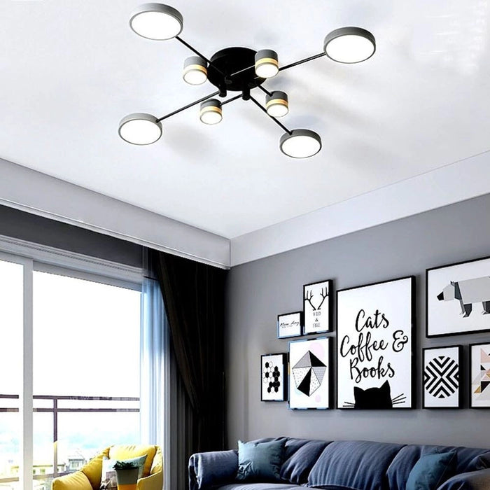 Lampada Da Soffitto Grey Grigia APP528-8C