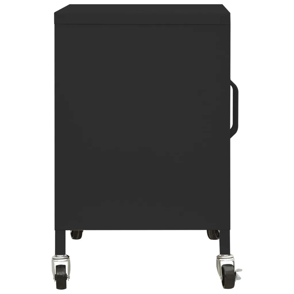 Armadietto Nero 60x35x56 cm in Acciaio 336268