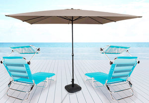 Ombrellone da Giardino 4x3 m Palo Ø48 mm in Acciaio e Poliestere Talpa