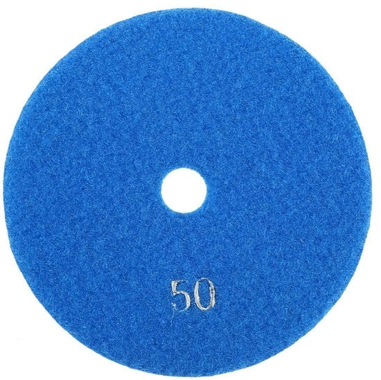 Schiaccia e poli con diamante 125 mm - Pads di polimento idraulico - Dischi abrasivi per Granito/Beton/Marmo - Alta potenza di abrasione - Rapido e facile da usare - Lunga durata - Panno di polimento