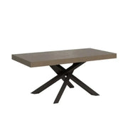 Tavolo allungabile 200/304x90 cm Volantis Premium tortora gambe antracite