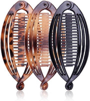 Spille per Capelli - Griglia a Vis - Set da 3 - Color Argento - Accessori - Adatto per Capelli Lunghi - Nero Modello