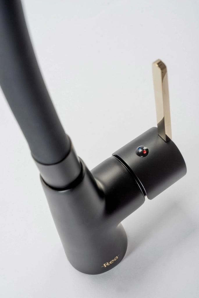 Rubinetto Da Cucina Rea Icon Black/gold