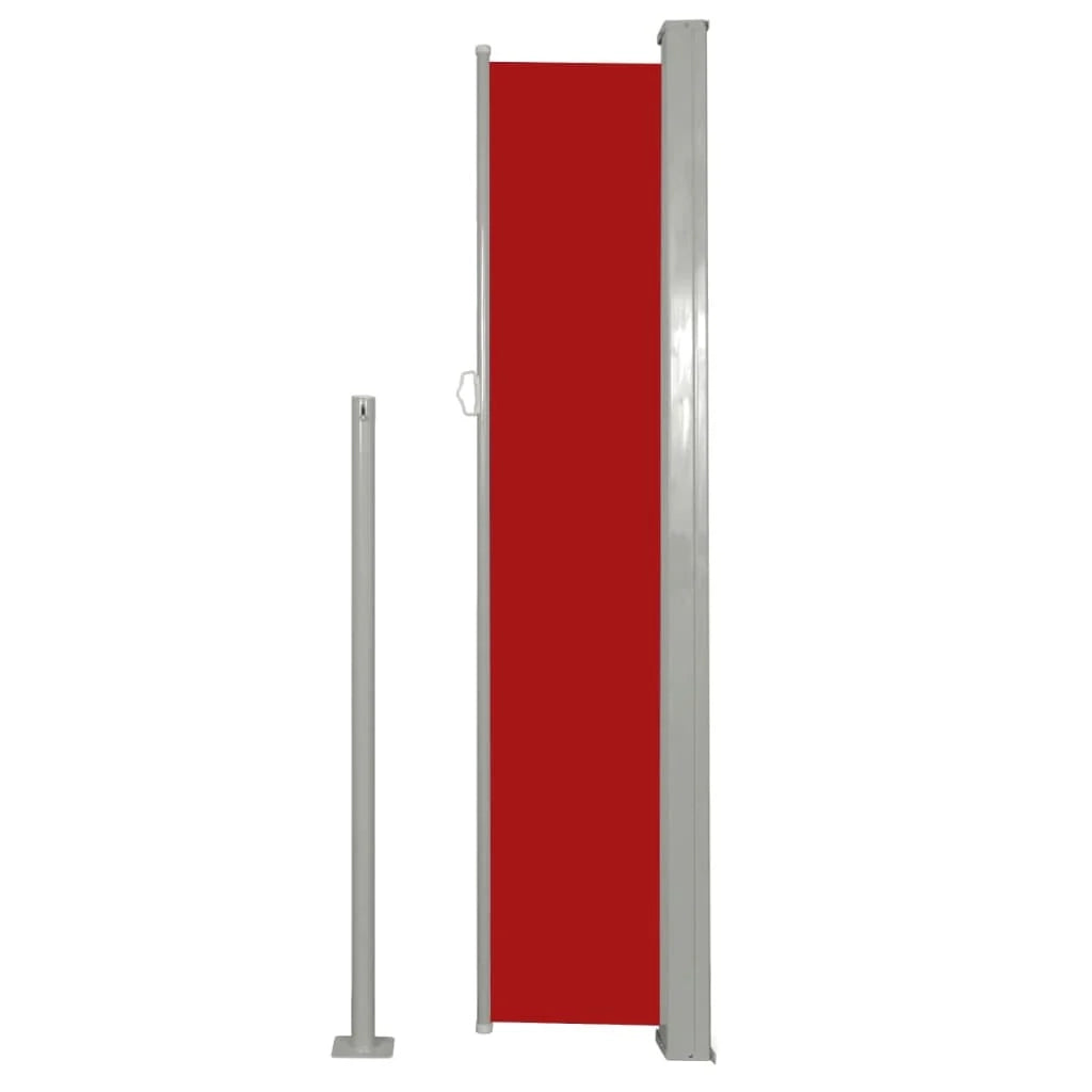 Tenda da sole laterale retrattile/schermo privacy per patio giardino terrazza balcone 160 x 300 cm rosso 02_0007051