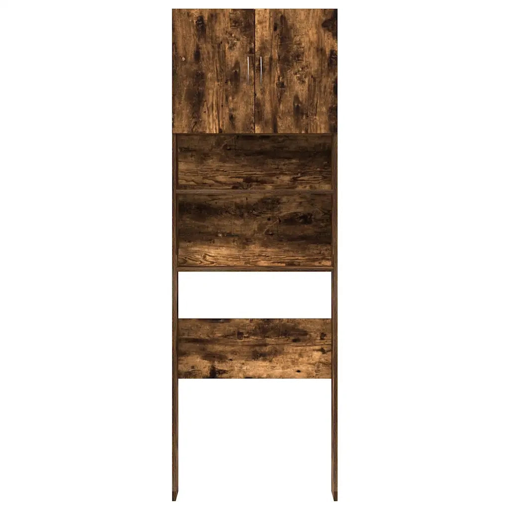 vidaXL Mobile Lavatrice Rovere Fumo 64x24x190 cm Legno Multistrato