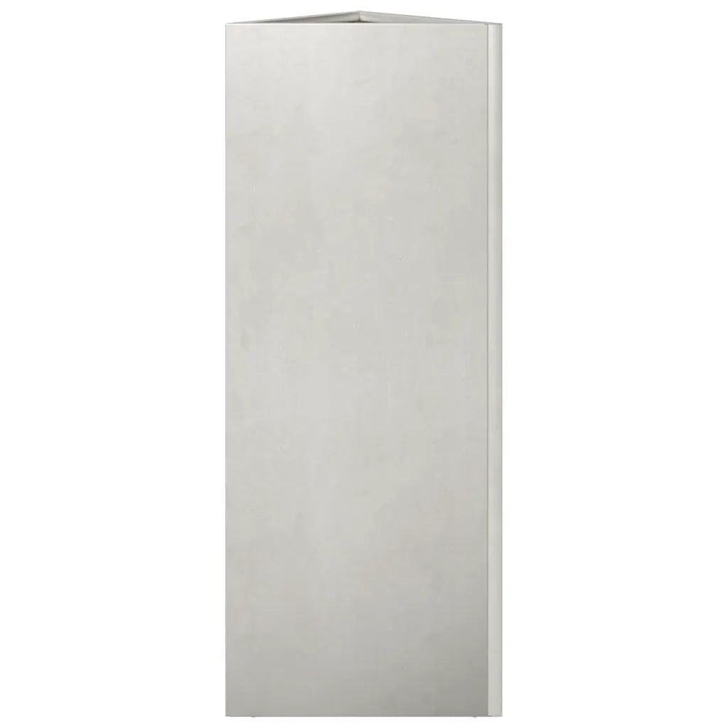 Fioriera da Giardino Triangolare 30x26x75 cm in Acciaio Inox