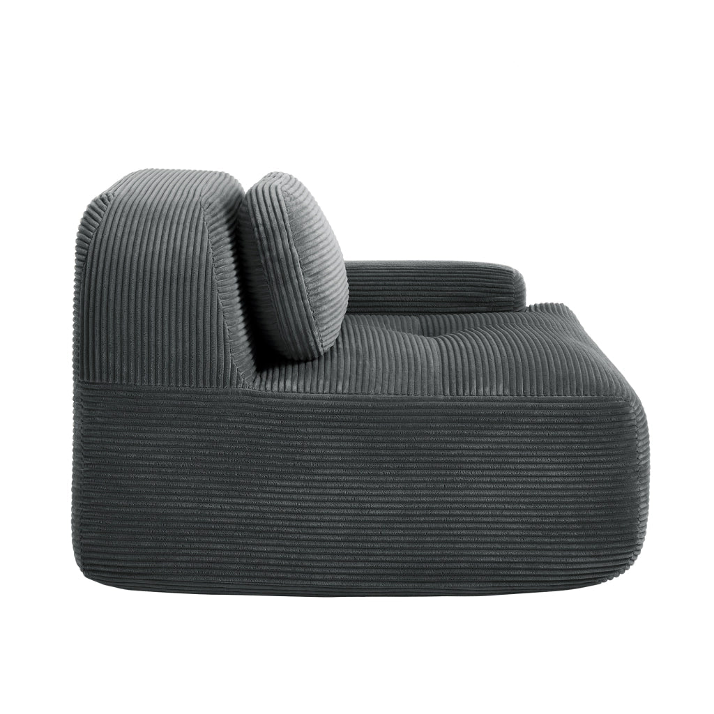 Divano angolare Hamlet LSF - Zephmum- Tessuto Cordstoff-Grey
