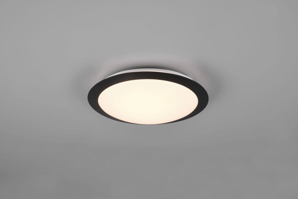 UMBERTO H2O PLAFONIERA LED 12W 1160lm, 3000K BORDO NERO IP44 D. 29CM