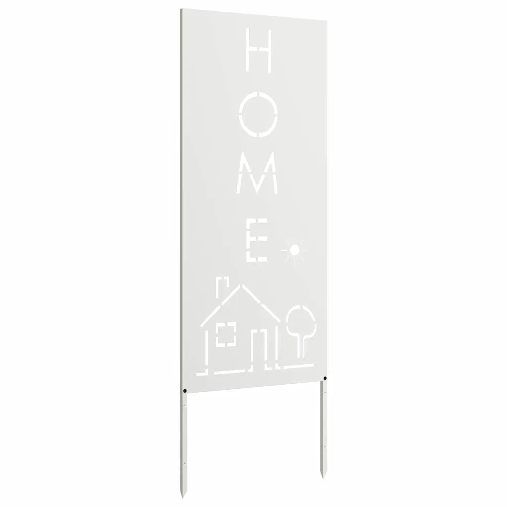 vidaXL Pannello Decorativo da Giardino Bianco 50 x 140 cm