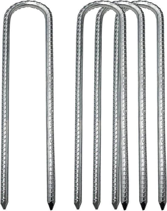Anchore per terra galvanizzati 30 cm - per trampolino, sedia a dondolo - 4 pezzi