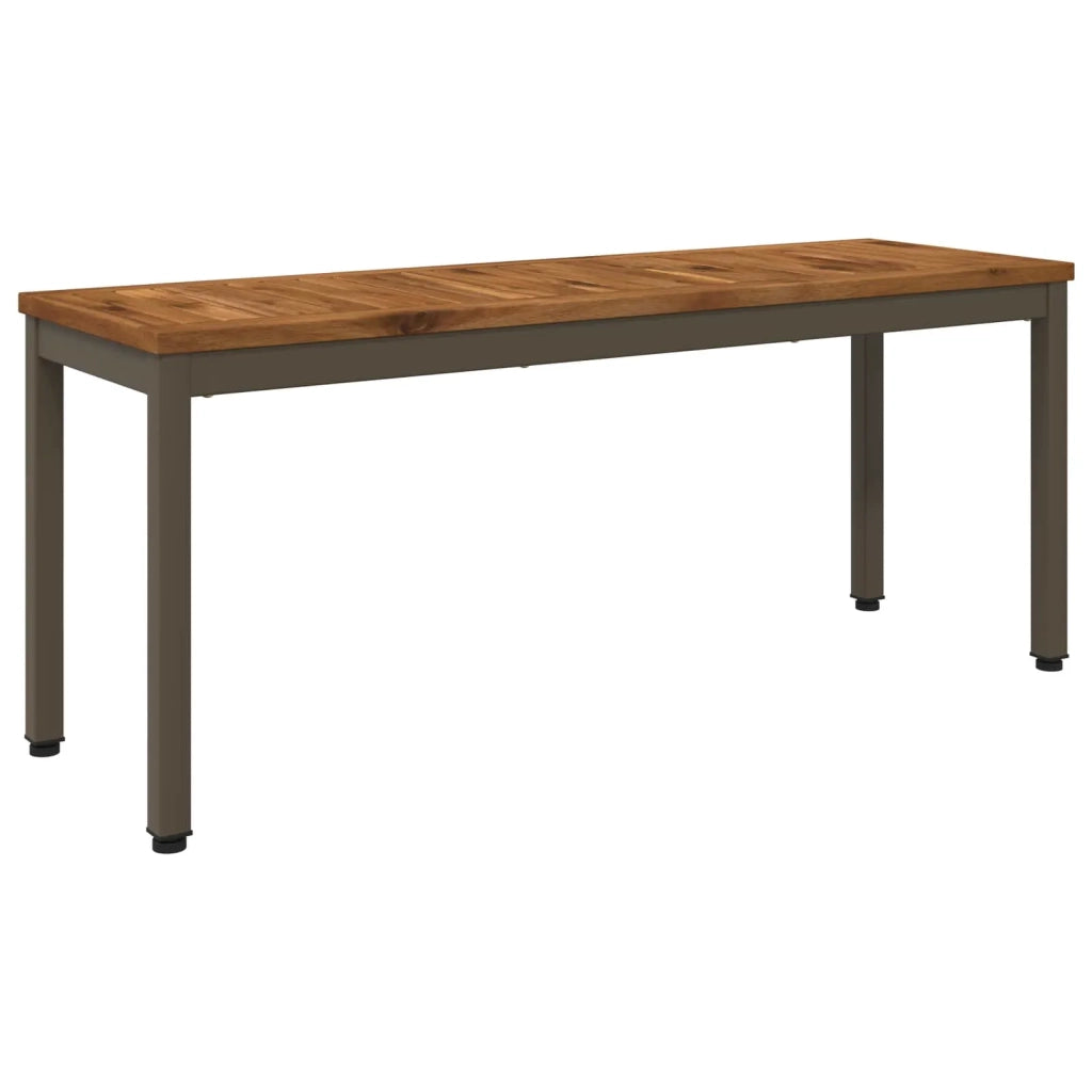 Panchina da giardino 108,5 x 35 x 45 cm Naturale e Caffè 901297